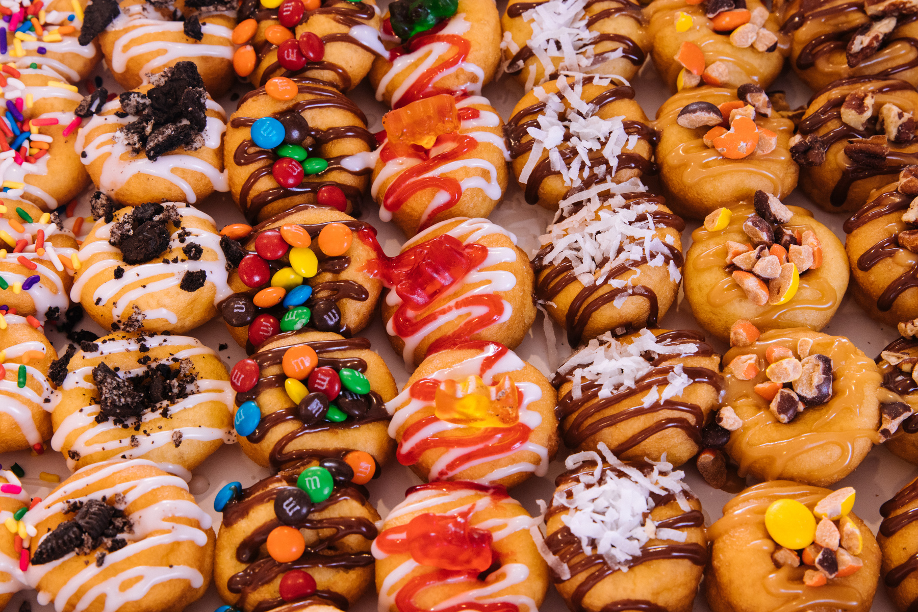 Mini Donuts with Assorted Toppings